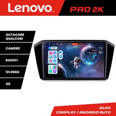 Navigatie VW Passat 2015- Lenovo Kit-518 8 core QLED 2K 12+256 360 Android Waze USB Navigatie Internet Youtube Radio