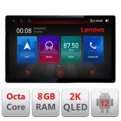 Navigatie Chrysler Jeep N-202 ecran 13" 2K 8+128 Android Waze USB Navigatie 4G 360 Toslink Youtube Radio KIT-20