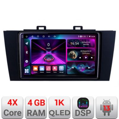 Navigatie Subaru Outback 2014-2019 sau XV 2017-2018 A-OUTBACK5  4+64 InCell Display 1K Android Waze USB Navigatie Internet Youtube Radio