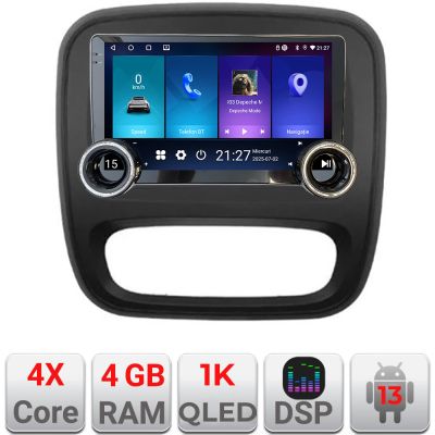 Navigatie Renault Trafic 2014-2017 Kit-rt09 Edotec  4+64 10.5 inch Incell 1K android Wifi 5Ghz gps internet  Q