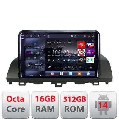Navigatie Honda Accord 2019-2022 Qled 2K Octa Core 16+512 LTE 4G DSP Wifi 5Ghz android auto carplay radio gps internet Kit-+EDT-E810-2K