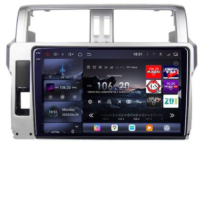 Navigatie Toyota Landcruiser J150 Prado 2014-2017 Edotec Kit-065 8 core QLED 2K 12+256GB 360 Android Waze USB Navigatie Internet Youtube Radio