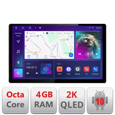 Navigatie dedicata Toyota Prius 2009-2014 N-TY39 Edonav ecran 13" 2K 4+32 Android Waze USB Navigatie 4G 360 Toslink Youtube Ra