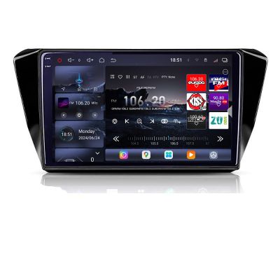 Navigatie Skoda Superb 3 2015-2017 Edotec Kit-932 8 core QLED 2K 12+256GB 360 Android Waze USB Navigatie Internet Youtube Radio