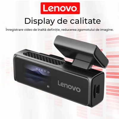 Camera DVR Lenovo S7 ecran 1.97 inch 1080 fata si 1080 spate Wifi Starlight night vision carcasa metal