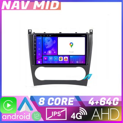 Navigatie Mercedes Clasa C W203 facelift KIT 093 EDOTEC-LITE Android Ecran 720P Octa Core 4 64 Carplay