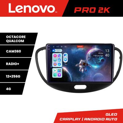 Navigatie Hyundai I10 2007-2013 Android radio gps internet 8 core QLED 2K 12+256 360 Lenovo