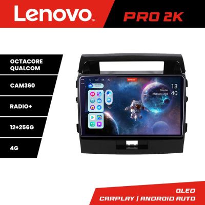 Navigatie Toyota LandCruiser 2008-2015 Lenovo Kit-381 8 core QLED 2K 12+256 360 Android Waze USB Navigatie Internet Youtube Radio