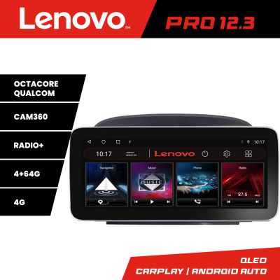 Navigatie Mercedes SL W230 2004-2011 K-W230 Lenovo PRO 4+64 12.3 inch qled android 4G DSP gps internet