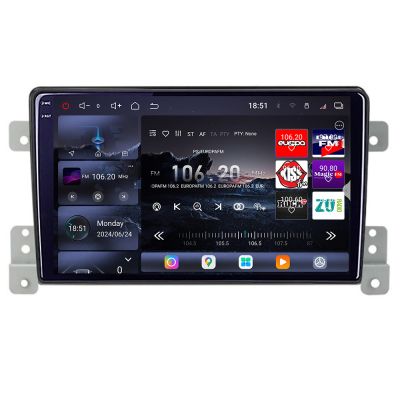 Navigatie Suzuki Grand Vitara Old 2005-2014  Edotec Kit-053 8 core QLED 2K 12+256GB 360 Android Waze USB Navigatie Internet Youtube Radio