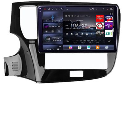 Navigatie Mitsubishi Oultander 2020- Edotec Kit-1230-20 8 core QLED 2K 12+256GB 360 Android Waze USB Navigatie Internet Youtube Radio