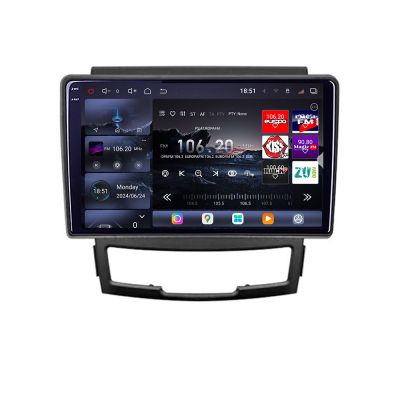 Navigatie Ssangyong Korando 2011-2013 Edotec Kit-159 8 core QLED 2K 12+256GB 360 Android Waze USB Navigatie Internet Youtube Radio