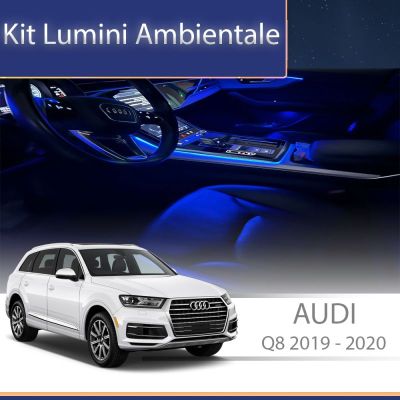 Lumini ambientale Audi Q8 tweetere culori selectabile controlabile din telefon sau din sistemul original AMB-AU-Q8-TWEETERS