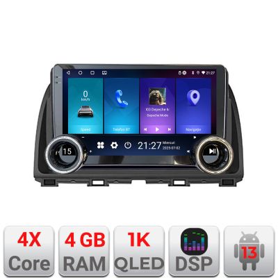 Navigatie MAZDA CX-5 2012- Manual Kit-212 Edotec  4+64 10.5 inch Incell 1K android Wifi 5Ghz gps internet a