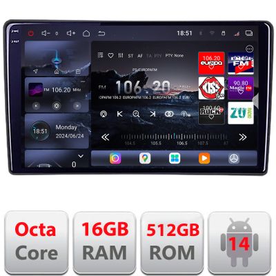 Navigatie Ford Focus C-max S-max Galaxy Mondeo unitati ovale Qled 2K Octa Core 12+256GB LTE 4G DSP Wifi 5Ghz android auto carplay radio gps internet kit-ford-oval+EDT-E809-2K