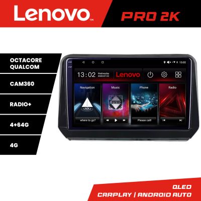 Navigatie Mitsubishi Outlander 2021- Lenovo Qled 2K Octa Core 4+64 360 DSP carplay android auto radio gps internet kit-outlander2023+PRO-2K-10-4+64