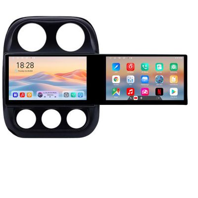 Navigatie Jeep Compass 2010-2016 Manual Kit-2500 Edotec 2 ecrane  8 core 4+128 21.6 inch Incell android Wifi 5Ghz gps internet 32