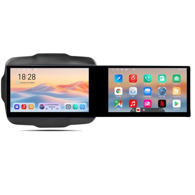 Navigatie Jeep Renegade Kit-500 Edotec 2 ecrane  8 core 4+128 21.6 inch Incell android Wifi 5Ghz gps internet