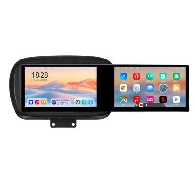 Navigatie Fiat 500 2014- Kit-539 Edotec 2 ecrane  8 core 4+128 21.6 inch Incell android Wifi 5Ghz gps internet