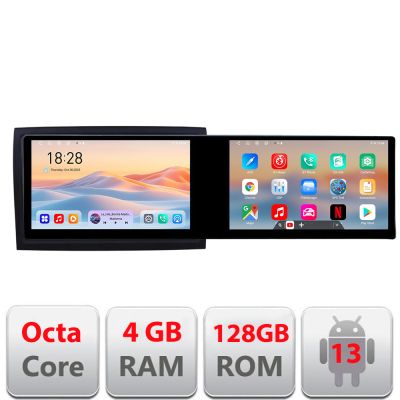 Navigatie Fiat ducato 2006- Kit-ducato Edotec 2 ecrane  8 core 4+128 21.6 inch Incell android Wifi 5Ghz gps internet  C
