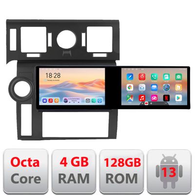 Navigatie Hummer H2 2008-2010 Edotec 2 ecrane  8 core 4+128 21.6 inch Incell android Wifi 5Ghz gps internet