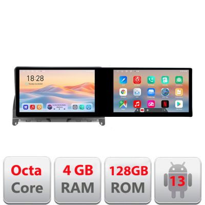 Navigatie Mercedes W204 2008-2012 Kit-W204 Edotec 2 ecrane  8 core 4+128 21.6 inch Incell android Wifi 5Ghz gps internet