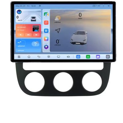 Navigatie VW Golf 5 2004-2010 clima automatica Android ecran Qled 2K Octa core 4+32 KIT-golf5-automatic+EDT-E410V3