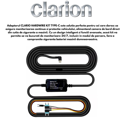 Camera DVR tip Oglinda Clarion Fata si Spate cu Marsarier 1080P+720P