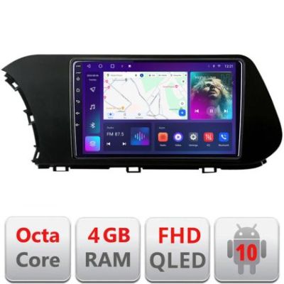 Navigatie Hyundai I20 2020- B-i20 Android Ecran QLED octa core 4+64 carplay android auto KIT-i20+EDT-E310V3