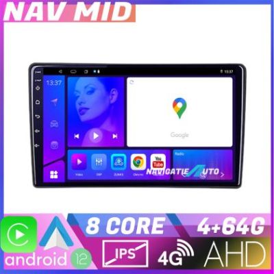 Navigatie universala 2 din 9 inch EDOTEC-LITE Android Ecran 720P Octa Core 4 64 Carplay