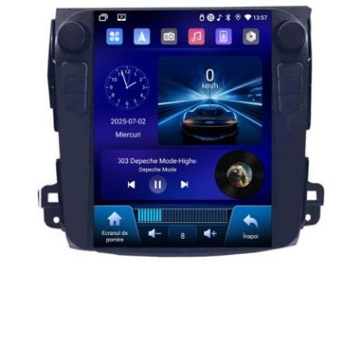 Navigatie Mitsubishi Outlander 2007-2011 tip tesla radio gps internet 4 Core carplay android auto 4+64 Incell Display kit-tesla-056
