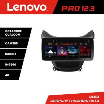 Navigatie Hyundai Elantra 2011-2013 K-092 Lenovo PRO 8+256 12.3 inch qled android 4G DSP gps internet  Q