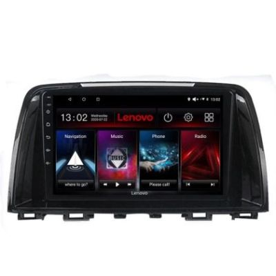 Navigatie Mazda 6 2013-2017 Lenovo Kit-223 8 core QLED 2K 8+256 360 Android Waze USB Navigatie Internet Youtube Radio