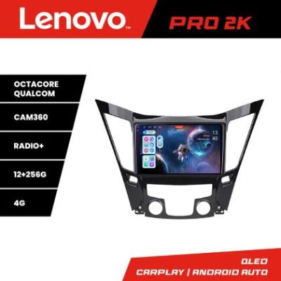 Navigatie Hyundai Sonata 2011-2015 Lenovo Kit-259 8 core QLED 2K 12+256 360 Android Waze USB Navigatie Internet Youtube Radio