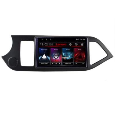 Navigatie Kia Picanto 2011-2015 Lenovo Kit-217 8 core QLED 2K 8+256 360 Android Waze USB Navigatie Internet Youtube Radio