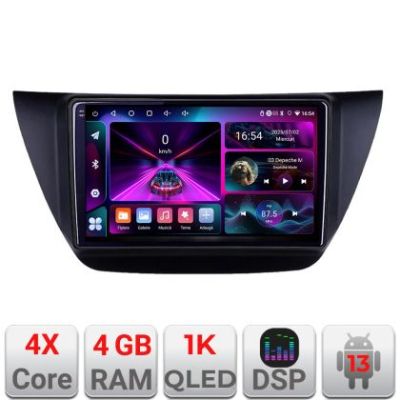 Navigatie Mitubishi Lancer 2001-2007 A-LANCER07  4+64 InCell Display 1K Android Waze USB Navigatie Internet Youtube Radio