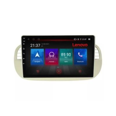 Navigatie Fiat 500 intre anii 2007-2015 Android radio gps internet 8 core QLED Qualcomm 4+64 360 Lenovo