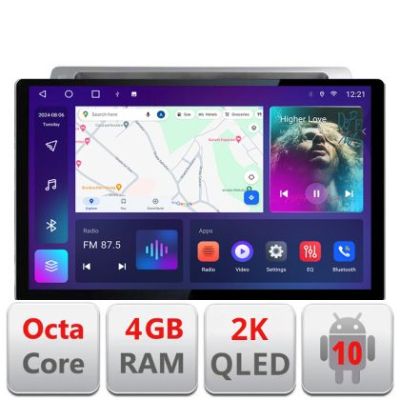 Navigatie dedicata Citroen C4 Quad Core N-088 Edonav ecran 13" 2K 4+32 Android Waze USB Navigatie 4G 360 Toslink Youtube Radio