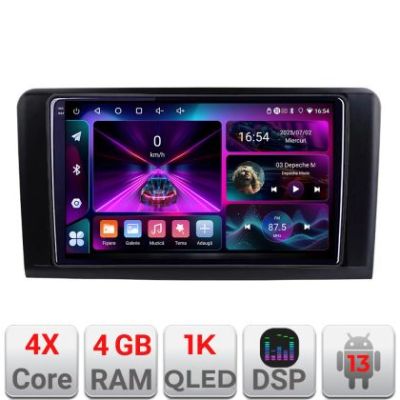 Navigatie Mercedes ML GL A-213  4+64 InCell Display 1K Android Waze USB Navigatie Internet Youtube Radio