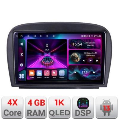 Navigatie Mercedes SL W230 2004-2011 A-W230  4+64 InCell Display 1K Android Waze USB Navigatie Internet Youtube Radio