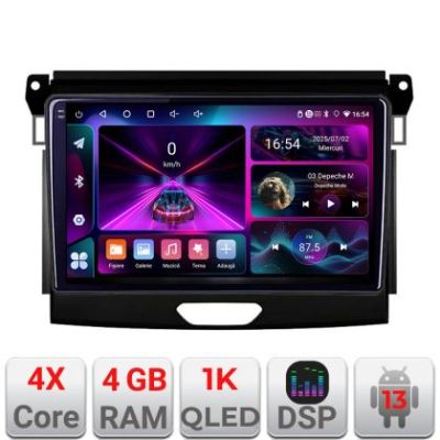 Navigatie Ford Ranger A-574  4+64 InCell Display 1K Android Waze USB Navigatie Internet Youtube Radio