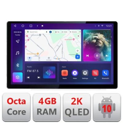 Navigatie dedicata Skoda Fabia 2015- N-541 Edonav ecran 13" 2K 4+32 Android Waze USB Navigatie 4G 360 Toslink Youtube Radio KI