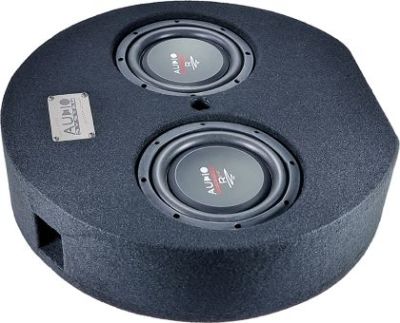 Subwoofer pasiv cu incinta, Audio System, 350 w RMS, 550 w MAX, difuzor 2 x 08", roata de rezerva