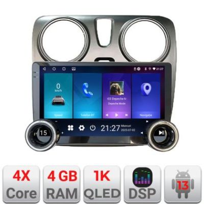 Navigatie Dacia Dokker Edotec  4+64 10.5 inch Incell 1K android Wifi 5Ghz gps internet