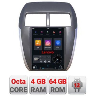 Navigație dedicată Tip Tesla Mitsubishi ASX Radio gps internet Qualcomm 8X 8+128 360 4G carplay android auto  GB Kit-tesla-026+ULTRA-9.7-8+128