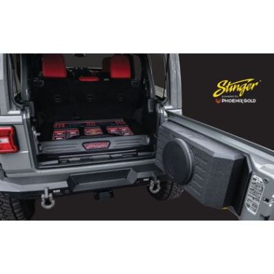 Subwoofer cu difuzor de 12", dedicat usa spate JEEP WRANGLER JK/JKU AND JL/JLU, 400 W RMS, Phoenix Gold