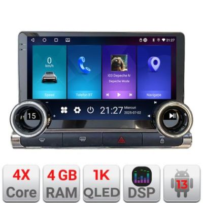 Navigatie Citroen C3 2017-2024 ecran color de fabrica dedicata Android cu butoane radio gps internet 4+64 InCell display Qled 1K Rockchip Kit-+EDT-E211-RK