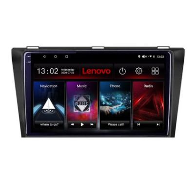 Navigatie Mazda 3 2004-2009 Lenovo Kit-161 8 core QLED 2K 8+256 360 Android Waze USB Navigatie Internet Youtube Radio