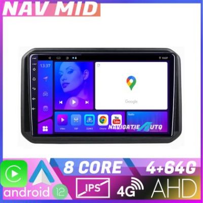 Navigatie Suzuki Ignis 2016 KIT IGNIS16 EDOTEC-LITE Android Ecran 720P Octa Core 4 64 Carplay