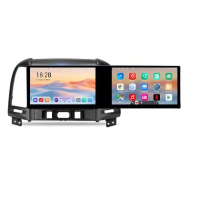 Navigatie Hyundai Santa Fe 2007-2012 Kit-008 Edotec 2 ecrane  8 core 4+128 21.6 inch Incell android Wifi 5Ghz gps internet